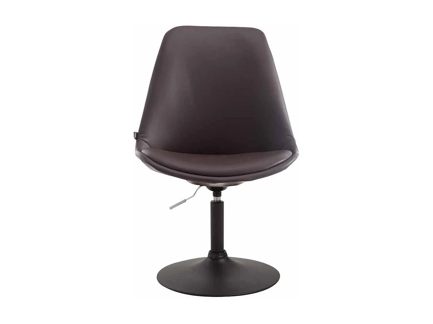 chaise salle à manger - Similicuir & Noir - Marron - Maverick