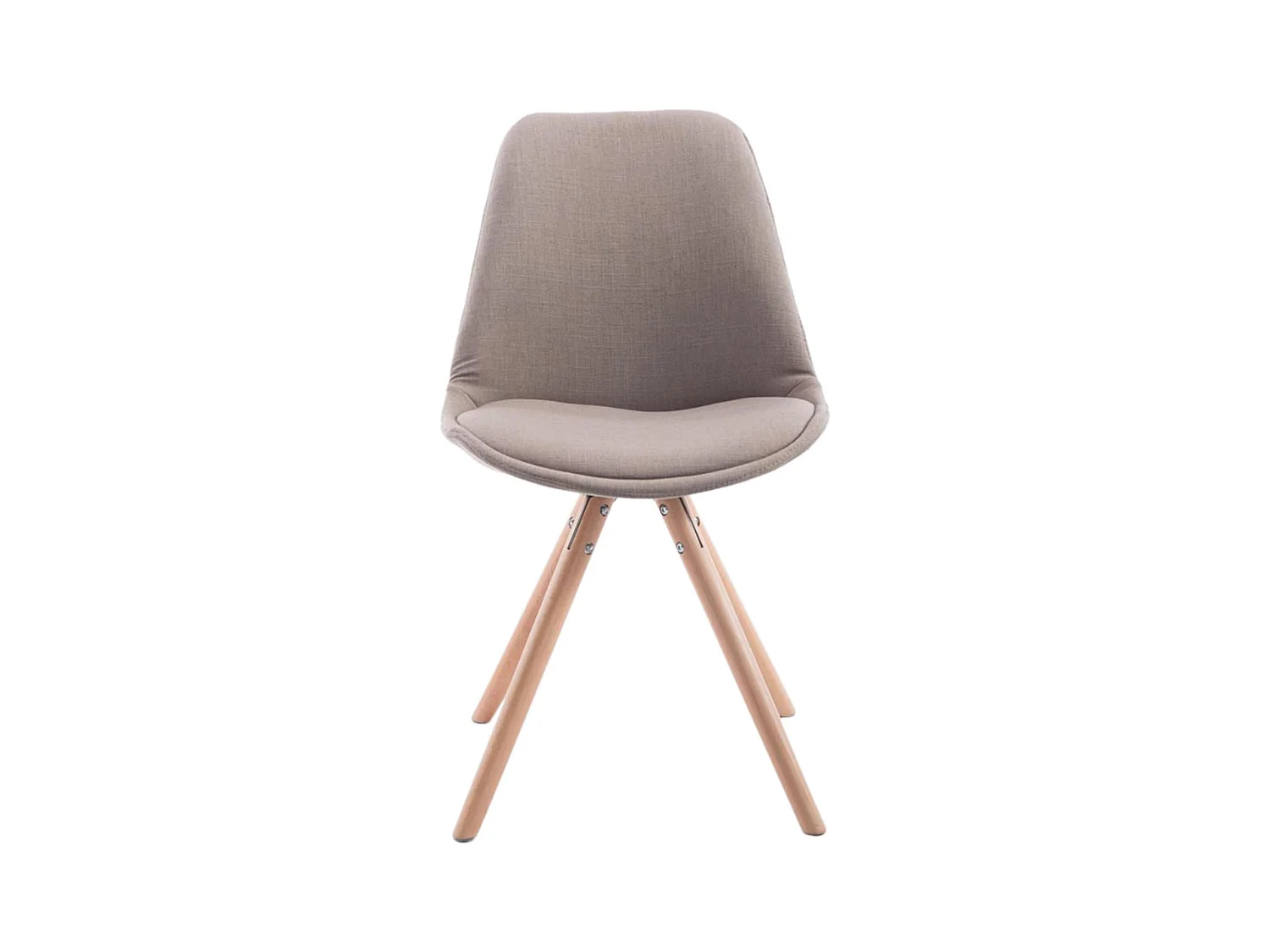 Set van 4  Eetkamerstoelen - Stof & natura - taupe - Toulouse