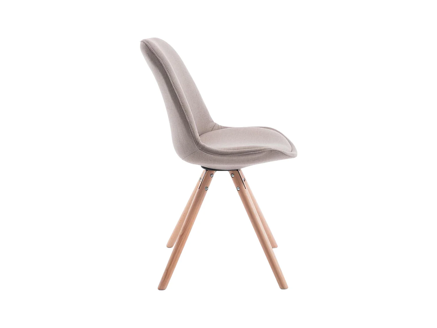 Set van 4  Eetkamerstoelen - Stof & natura - taupe - Toulouse