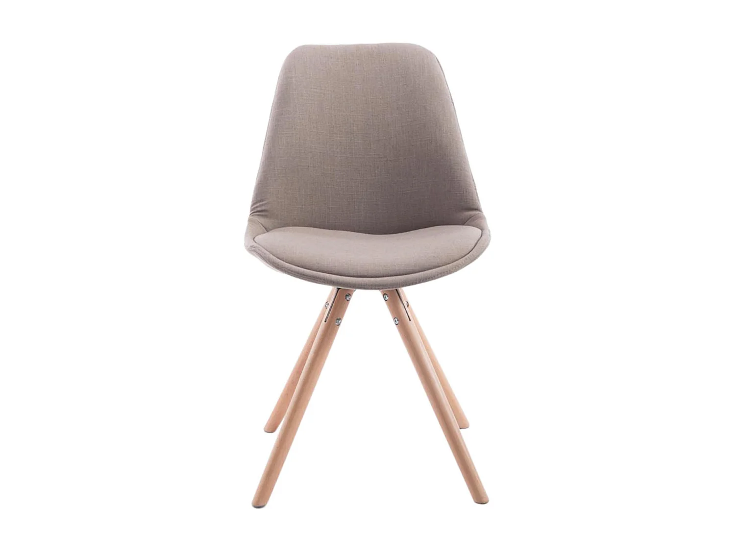 4er Set Esszimmerstuhl - Stoff & natura - taupe - Toulouse