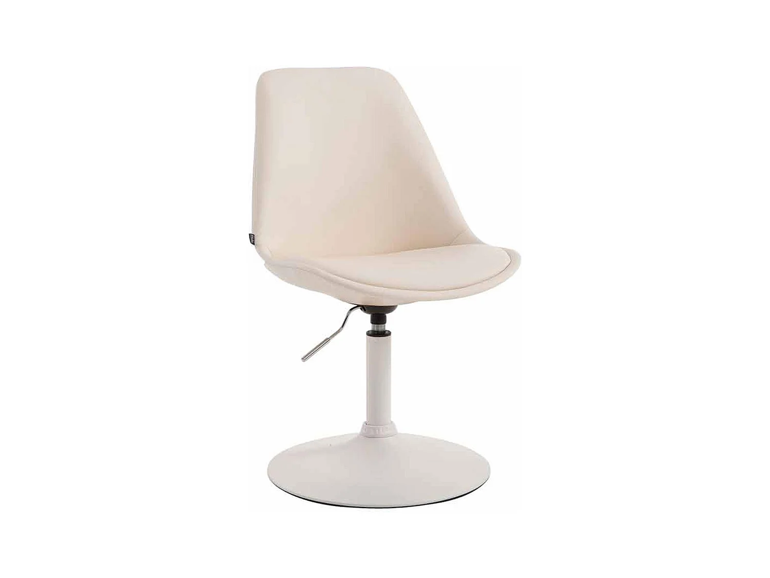 chaise salle à manger - Similicuir & Blanc - Crème - Maverick
