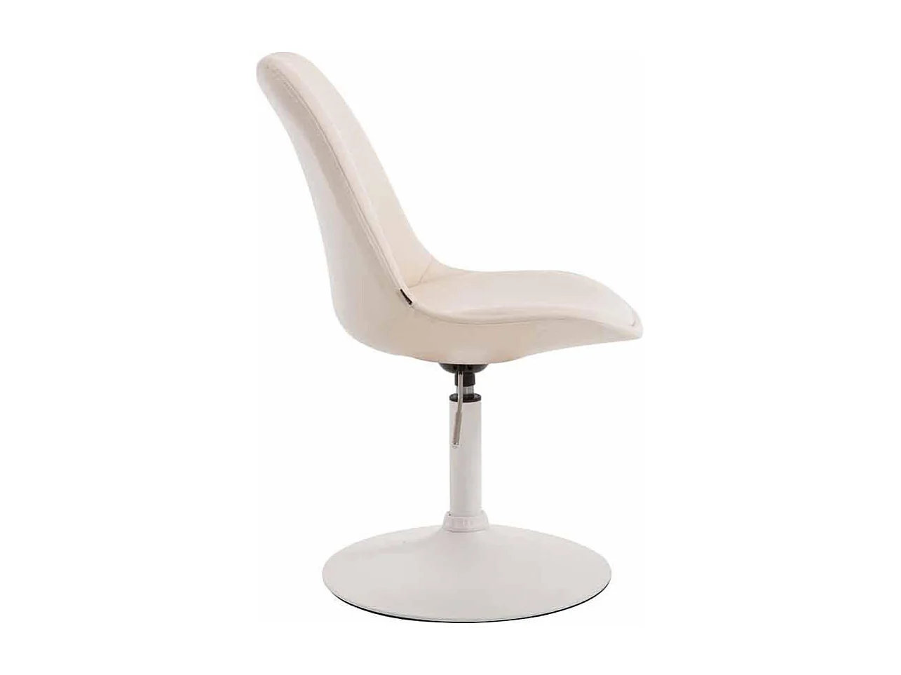 chaise salle à manger - Similicuir & Blanc - Crème - Maverick