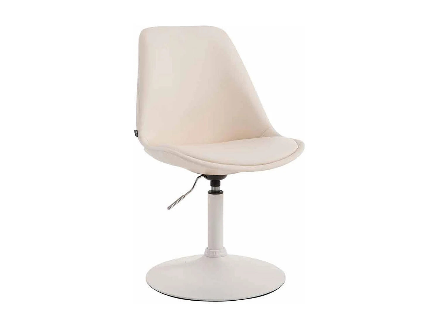 chaise salle à manger - Similicuir & Blanc - Crème - Maverick