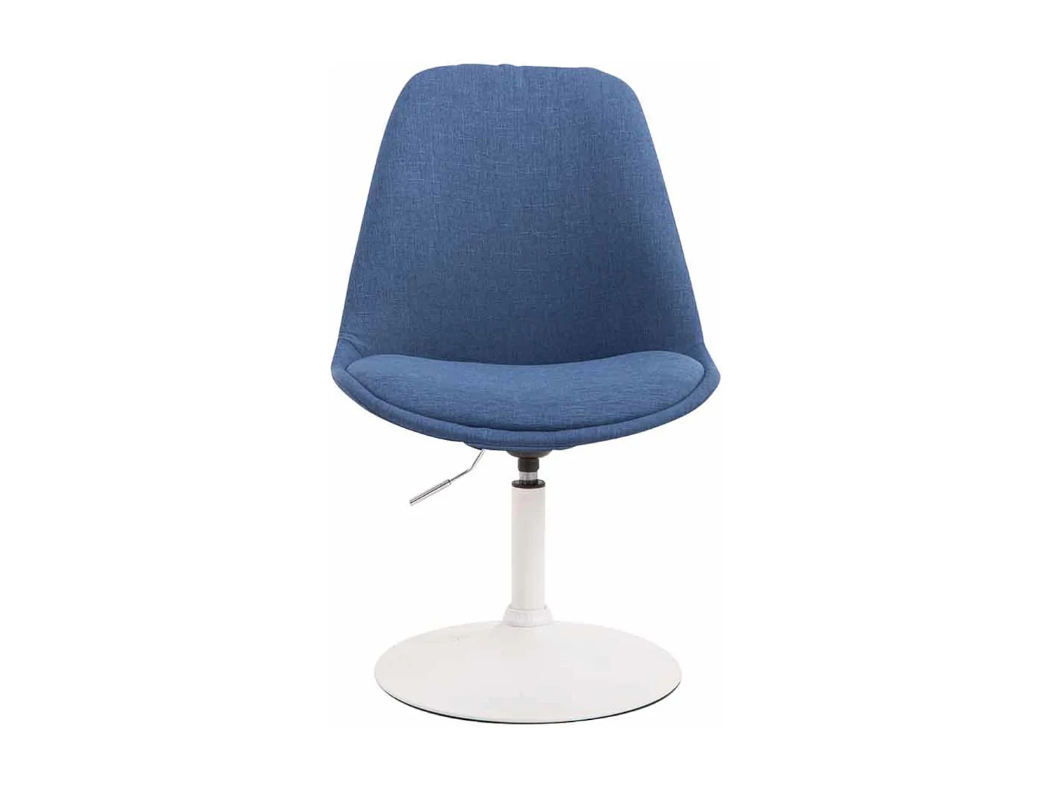 Lot de 4  chaise salle à manger - Tissu & Blanc - Bleu - Maverick