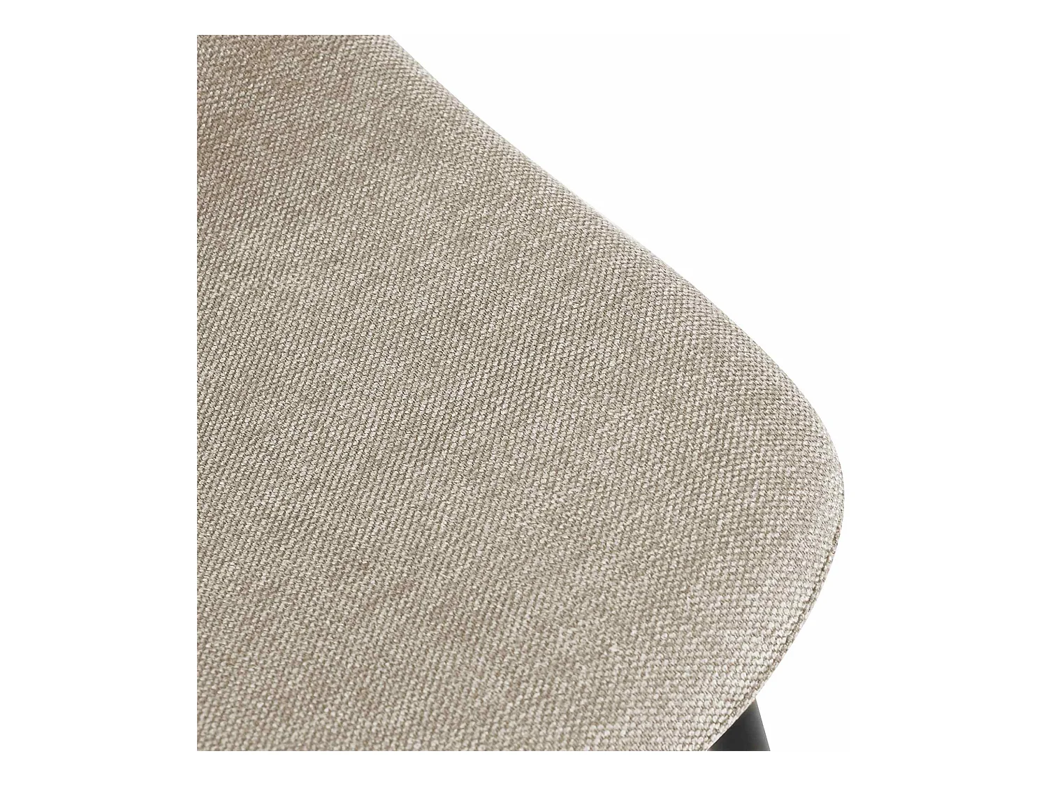 Lot de 4  chaise salle à manger - Tissu - Crème - Napier