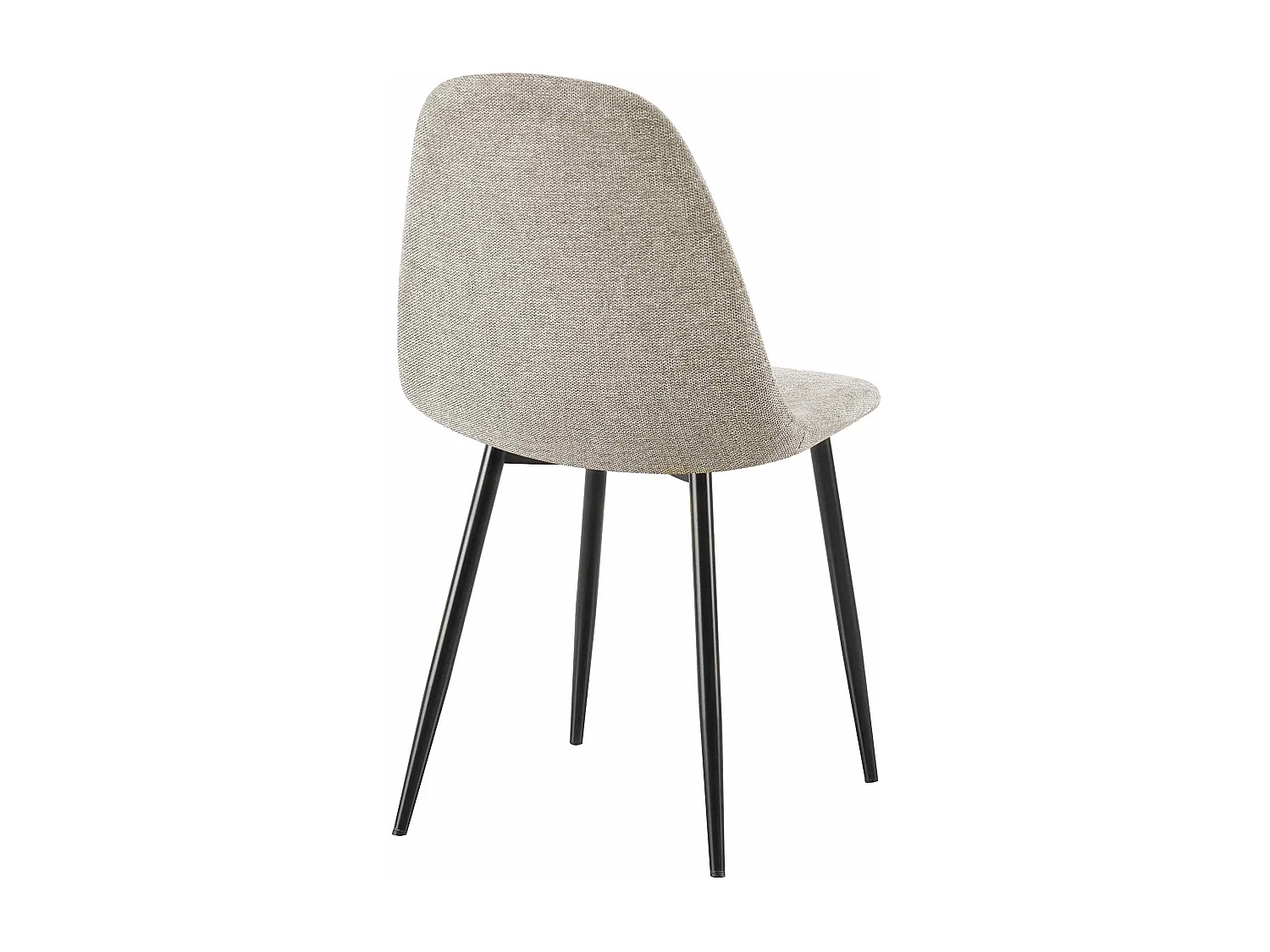 Lot de 4  chaise salle à manger - Tissu - Crème - Napier