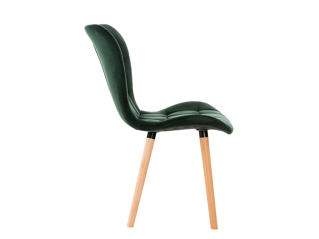 chaise salle à manger - Velours - Vert - Elda