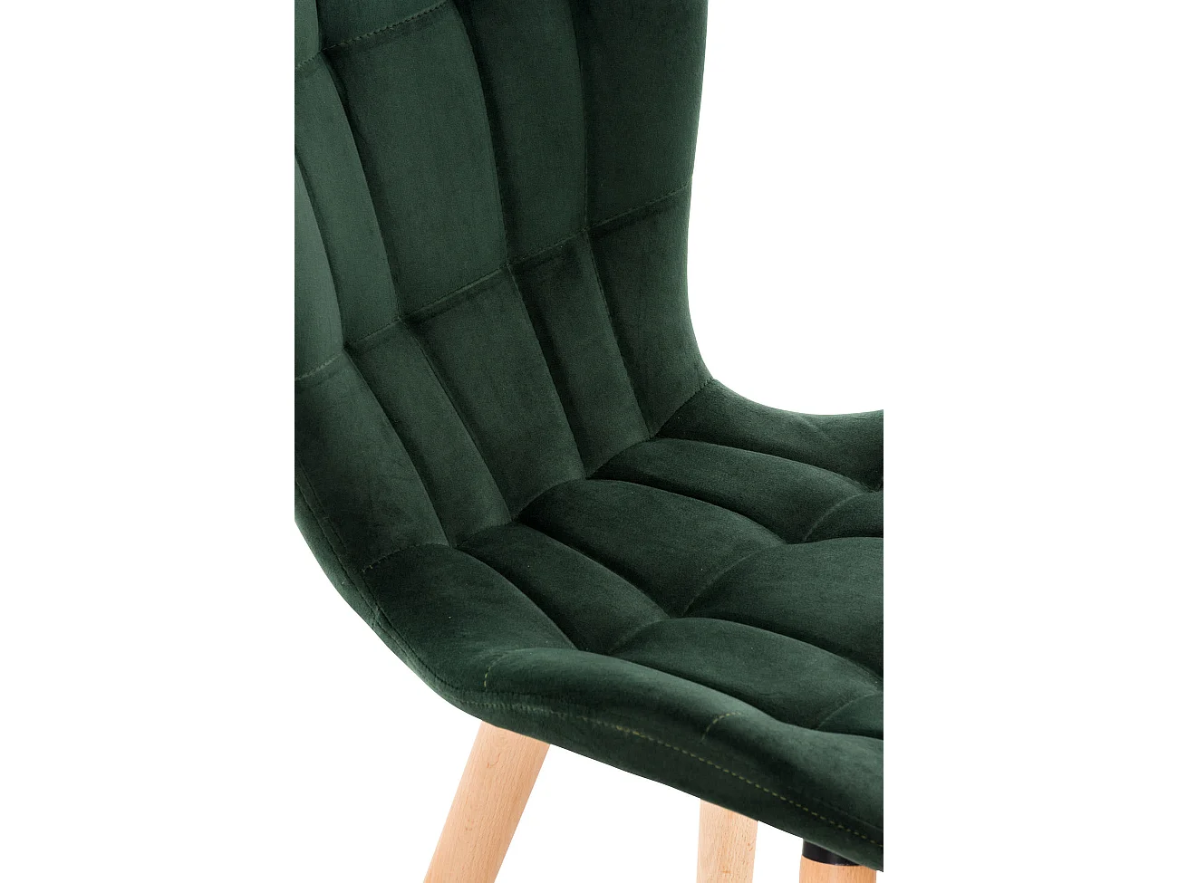 chaise salle à manger - Velours - Vert - Elda