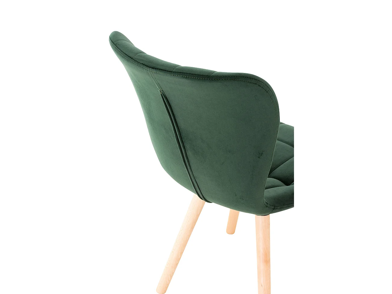 chaise salle à manger - Velours - Vert - Elda