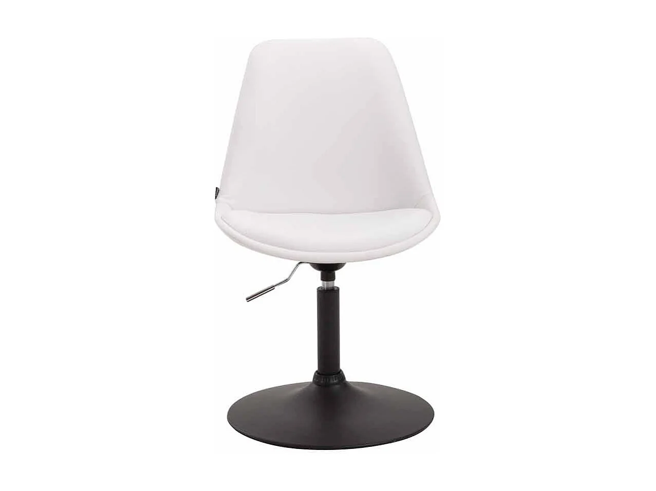 chaise salle à manger - Similicuir & Noir - Blanc - Maverick