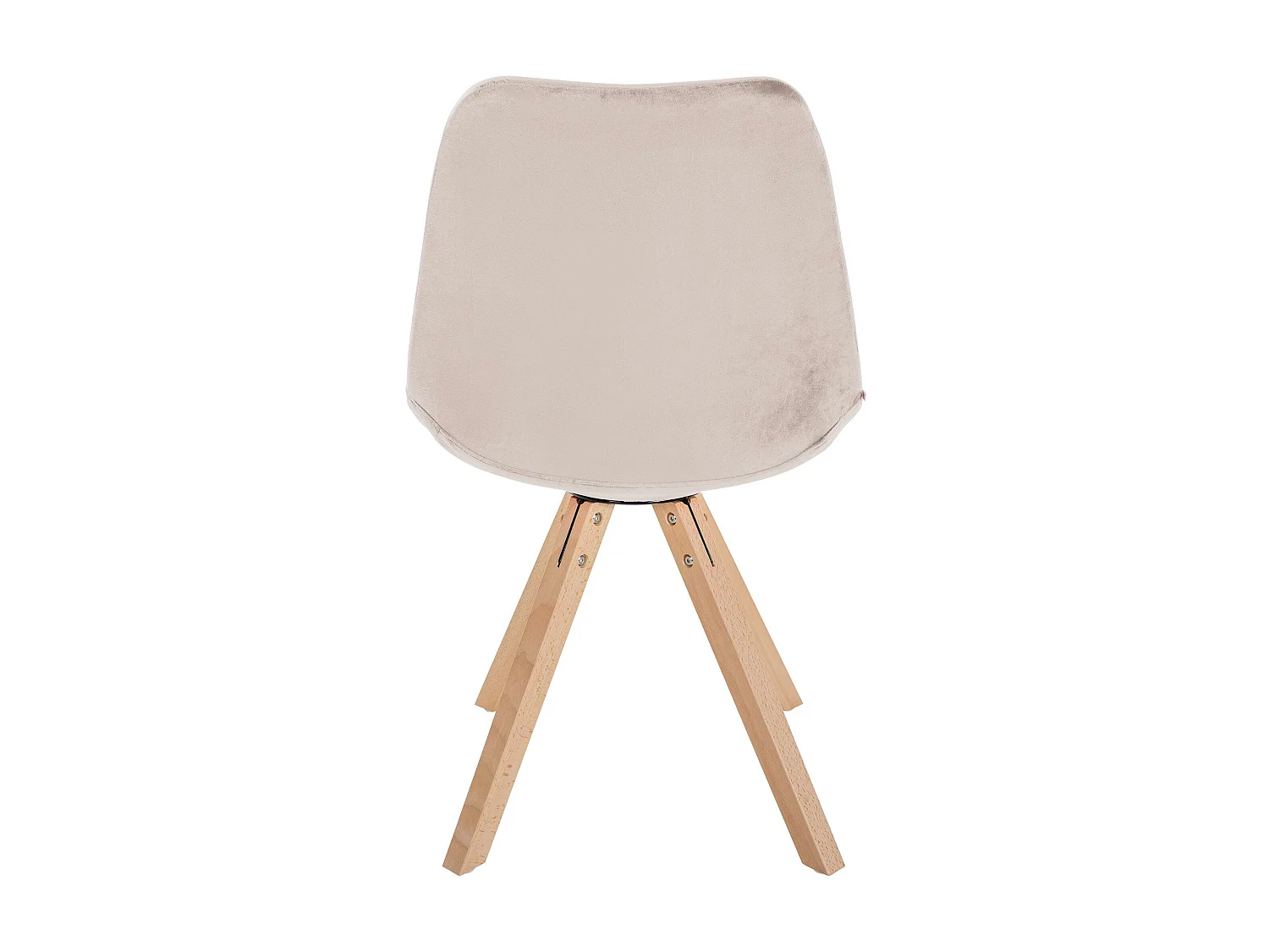 chaise salle à manger - Velours & Bois - Beige - Sofia