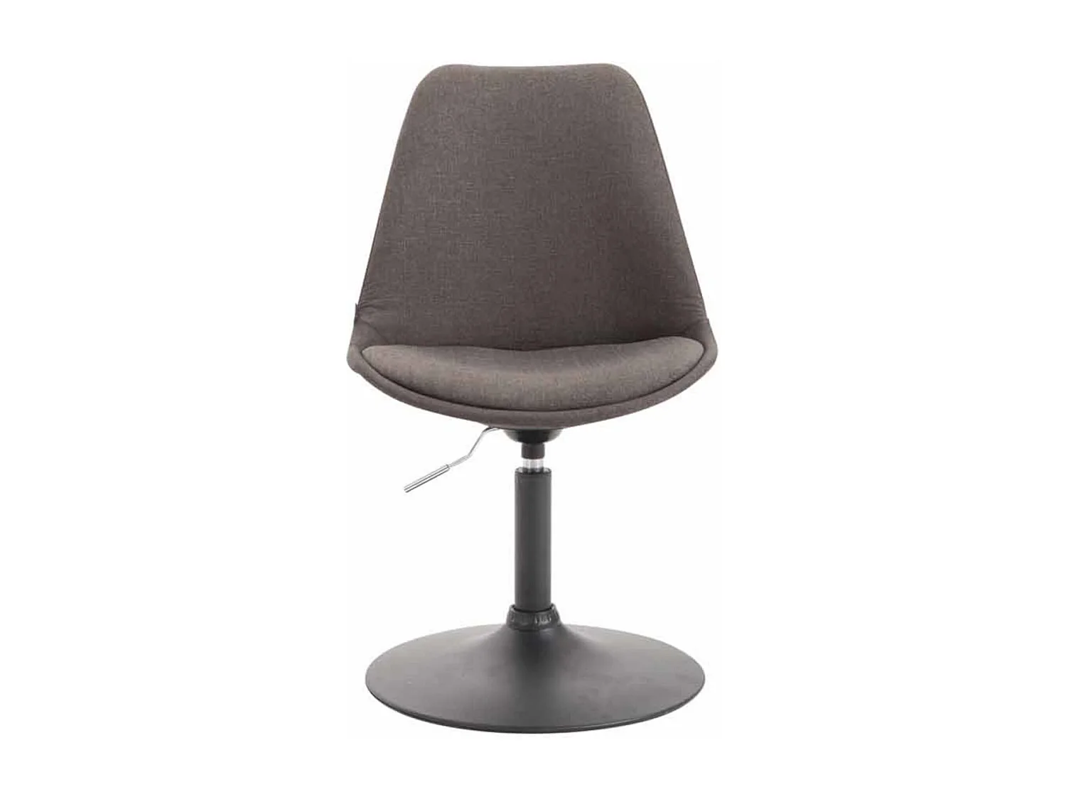 Lot de 4  chaise salle à manger - Tissu & Noir - Gris foncé - Maverick