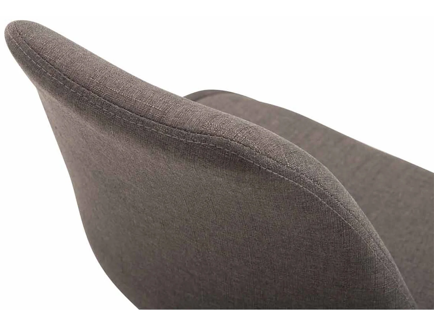 Lot de 4  chaise salle à manger - Tissu & Noir - Gris foncé - Maverick