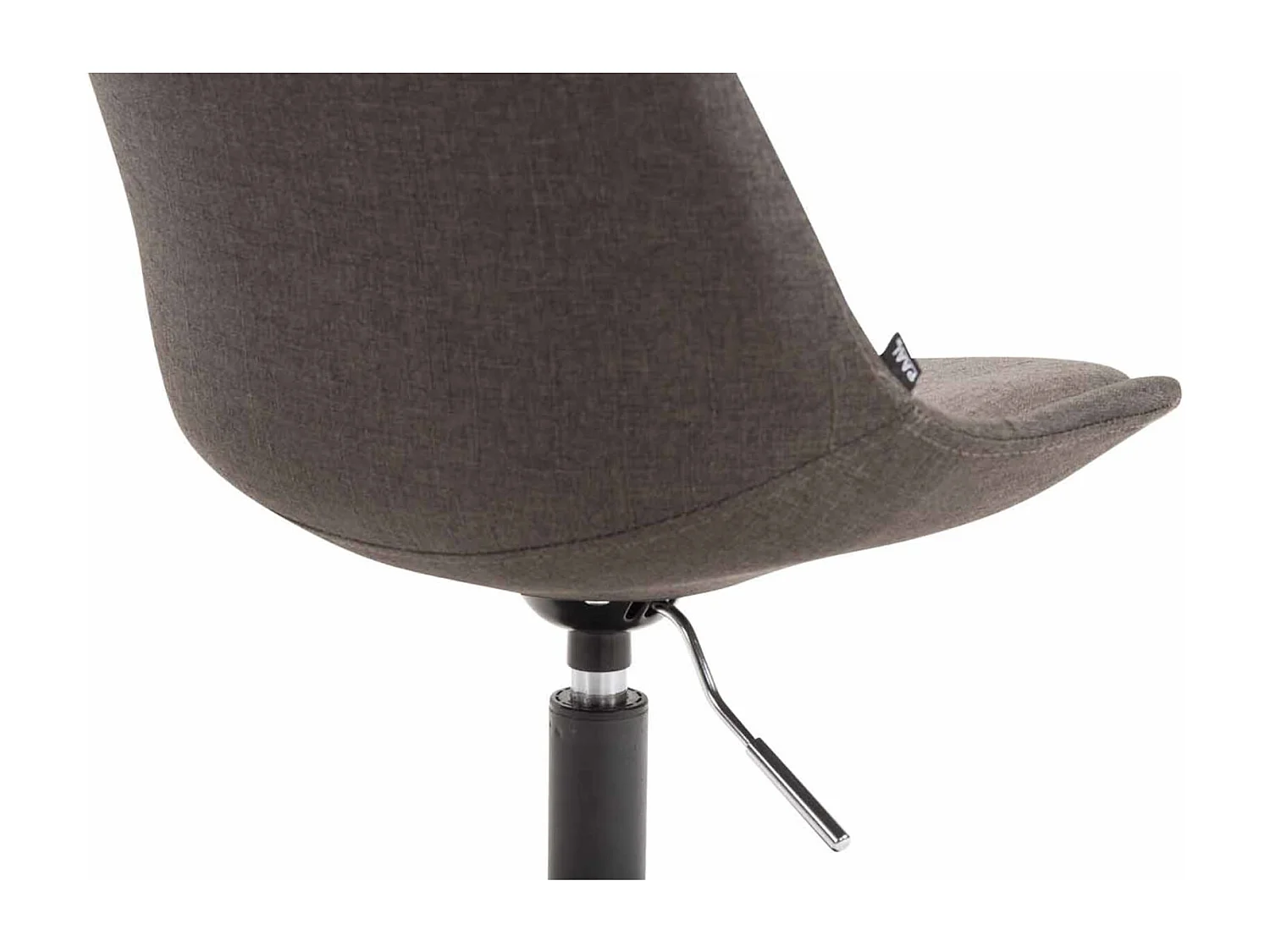 Lot de 4  chaise salle à manger - Tissu & Noir - Gris foncé - Maverick