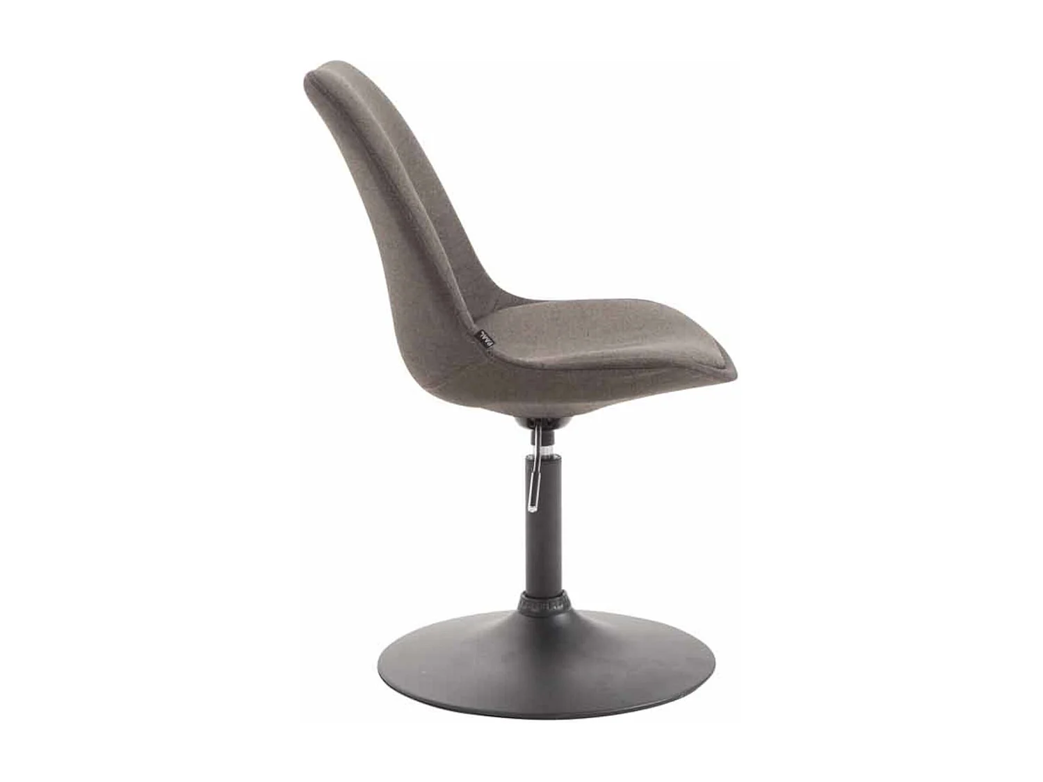 Lot de 4  chaise salle à manger - Tissu & Noir - Gris foncé - Maverick