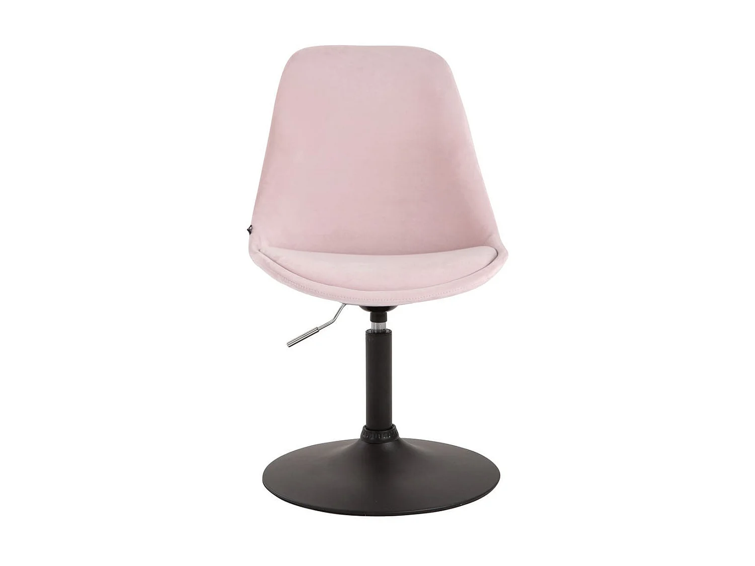 Lot de 4  chaise salle à manger - Velours & Noir - Rose - Maverick