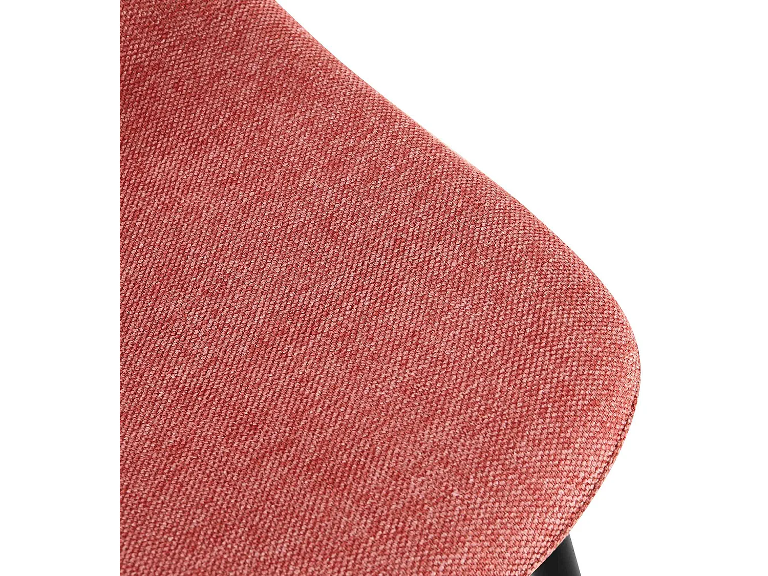 Lot de 4  chaise salle à manger - Tissu - Orange - Napier