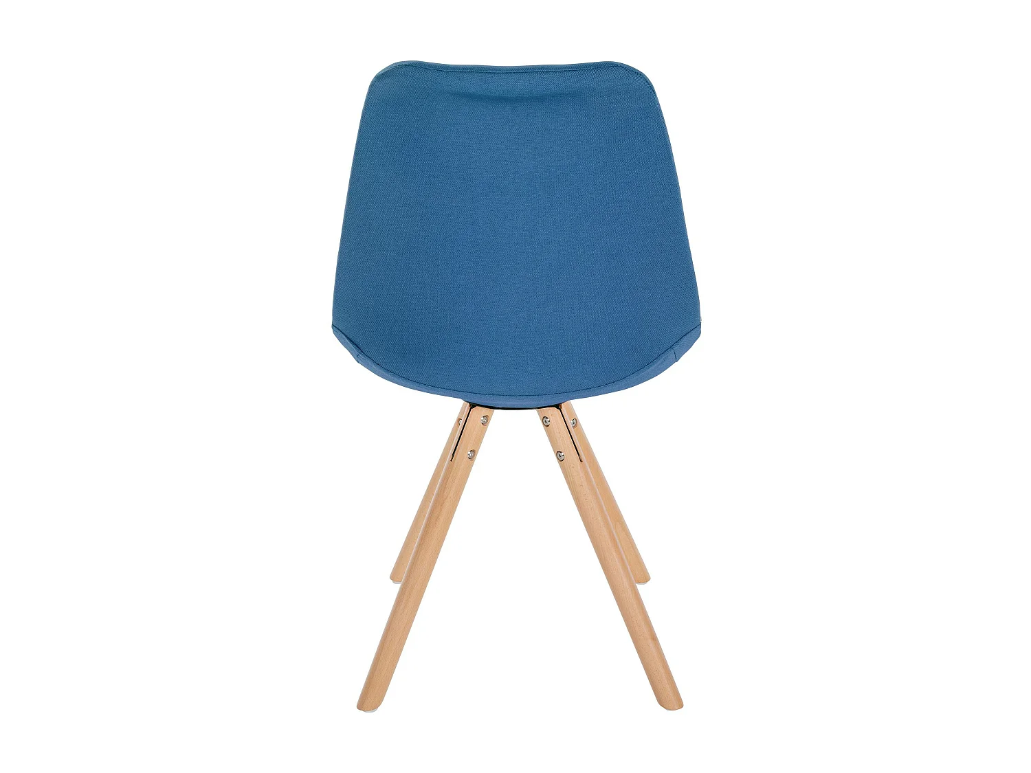 Lot de 4  chaise salle à manger - Tissu & Nature (rond) - Bleu - Sofia