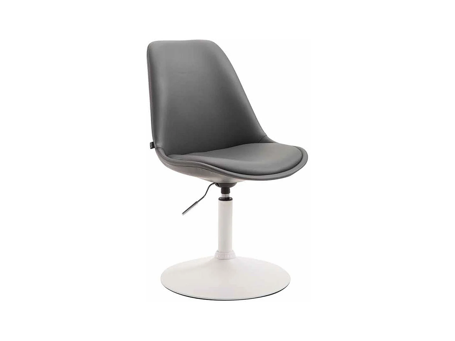 chaise salle à manger - Similicuir & Blanc - Gris - Maverick