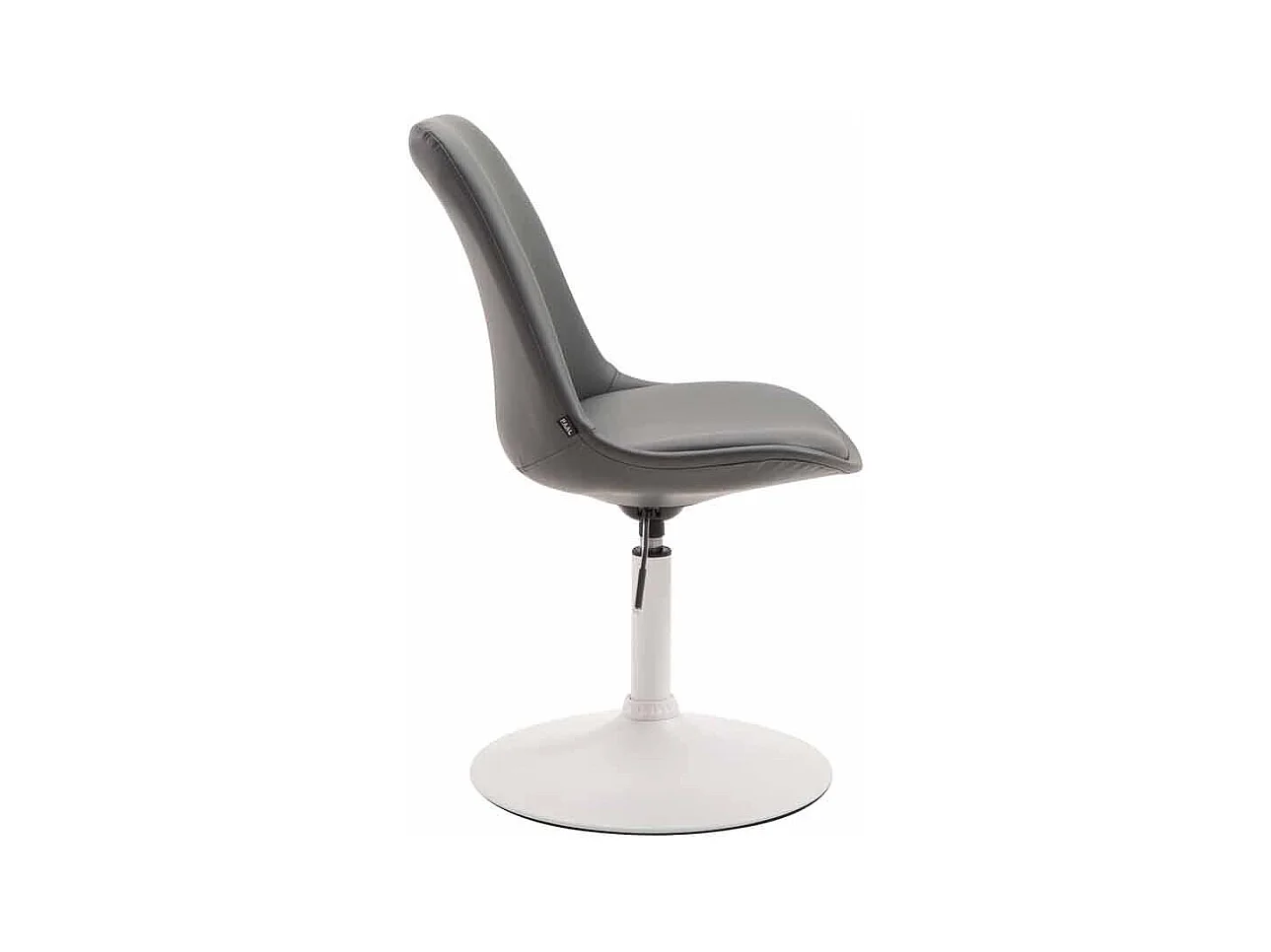 chaise salle à manger - Similicuir & Blanc - Gris - Maverick