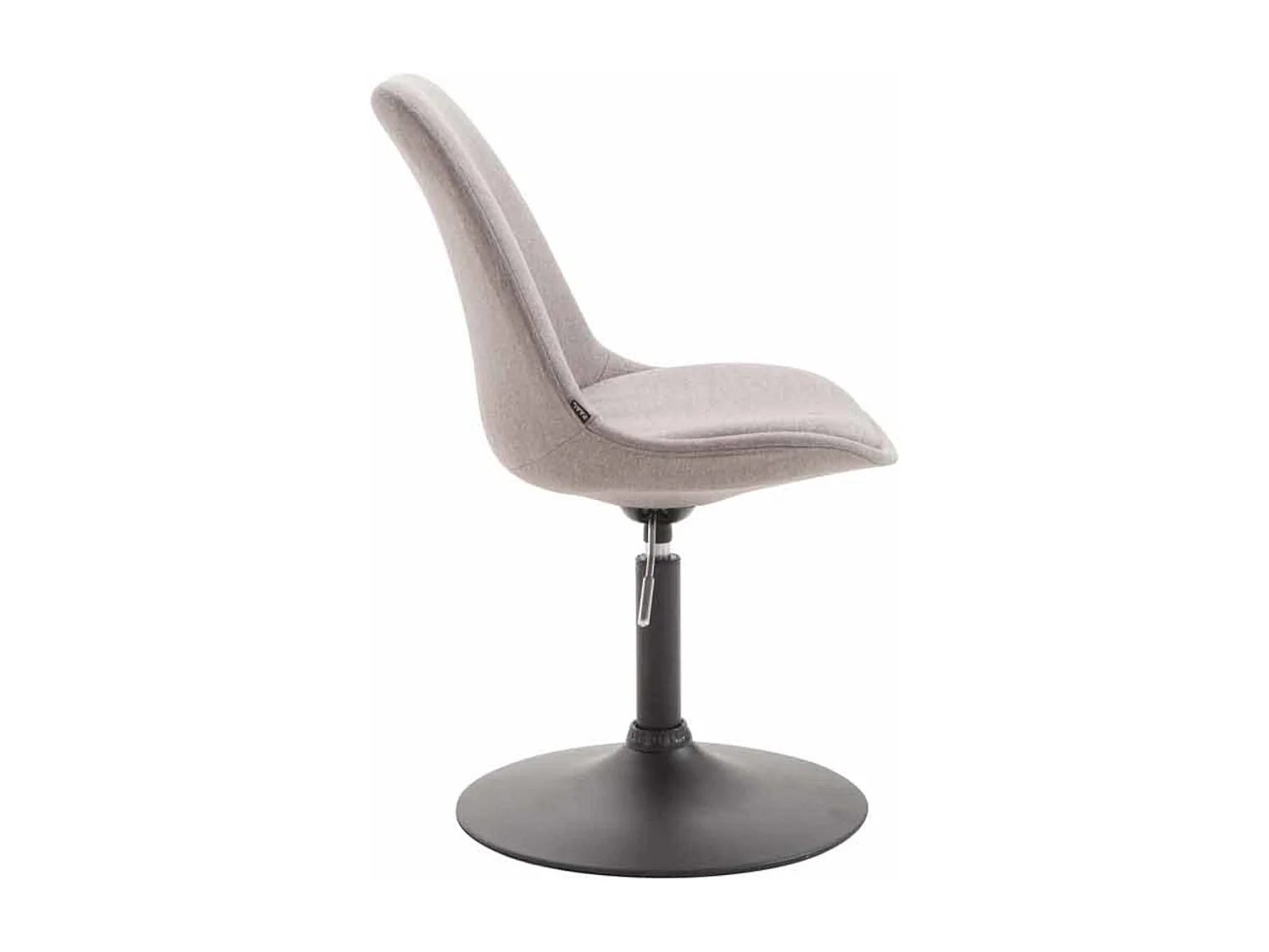 Lot de 4  chaise salle à manger - Tissu & Noir - Gris - Maverick