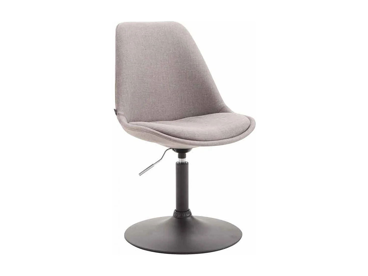 Lot de 4  chaise salle à manger - Tissu & Noir - Gris - Maverick