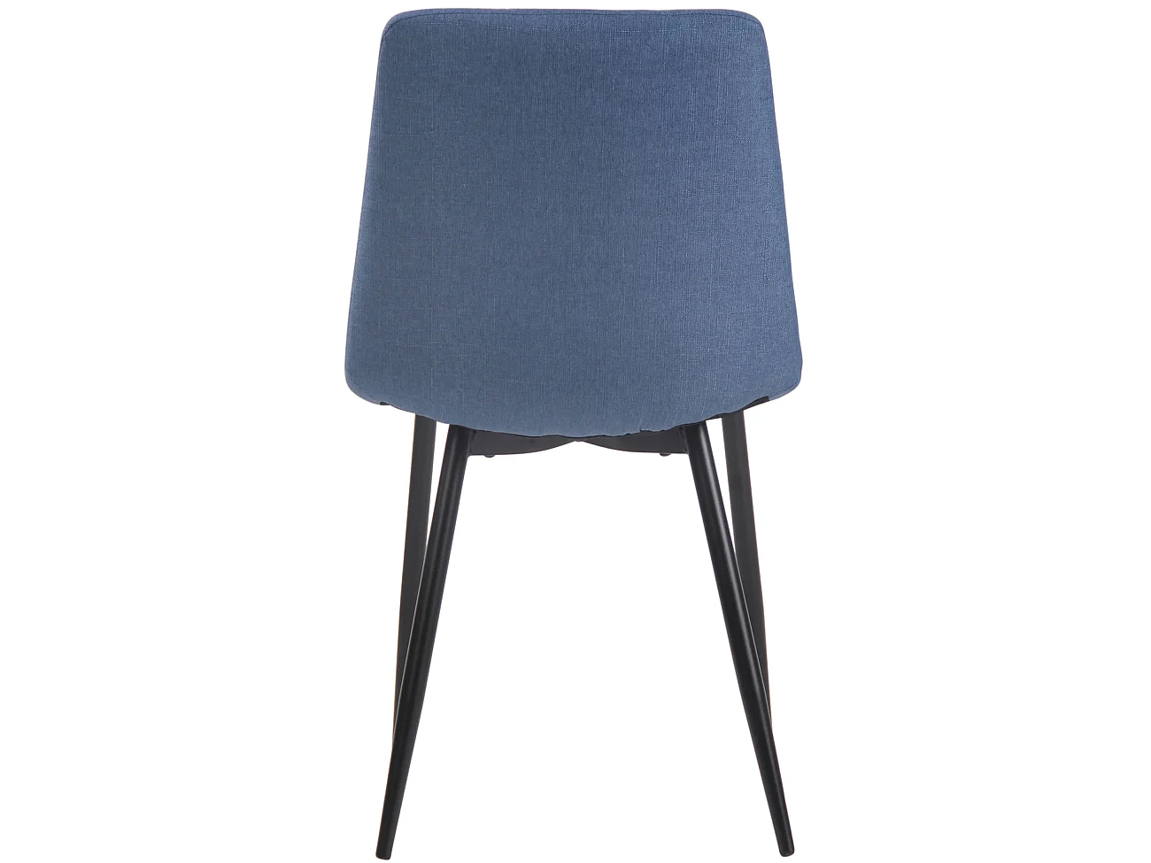 Lot de 4  chaise salle à manger - Tissu - Bleu - Telde