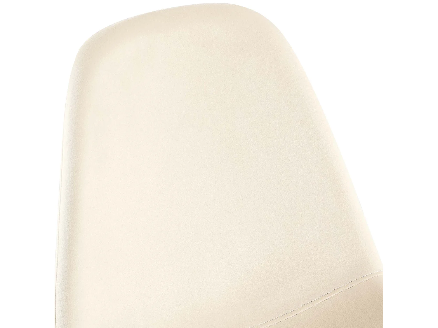 Lot de 4  chaise salle à manger - Velours - Crème - Napier