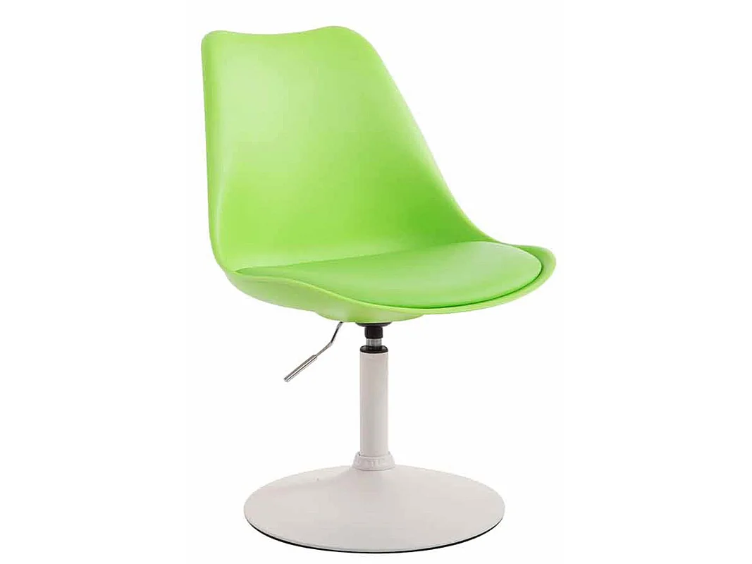 Lot de 4  chaise salle à manger - Plastique & Blanc - Vert - Maverick