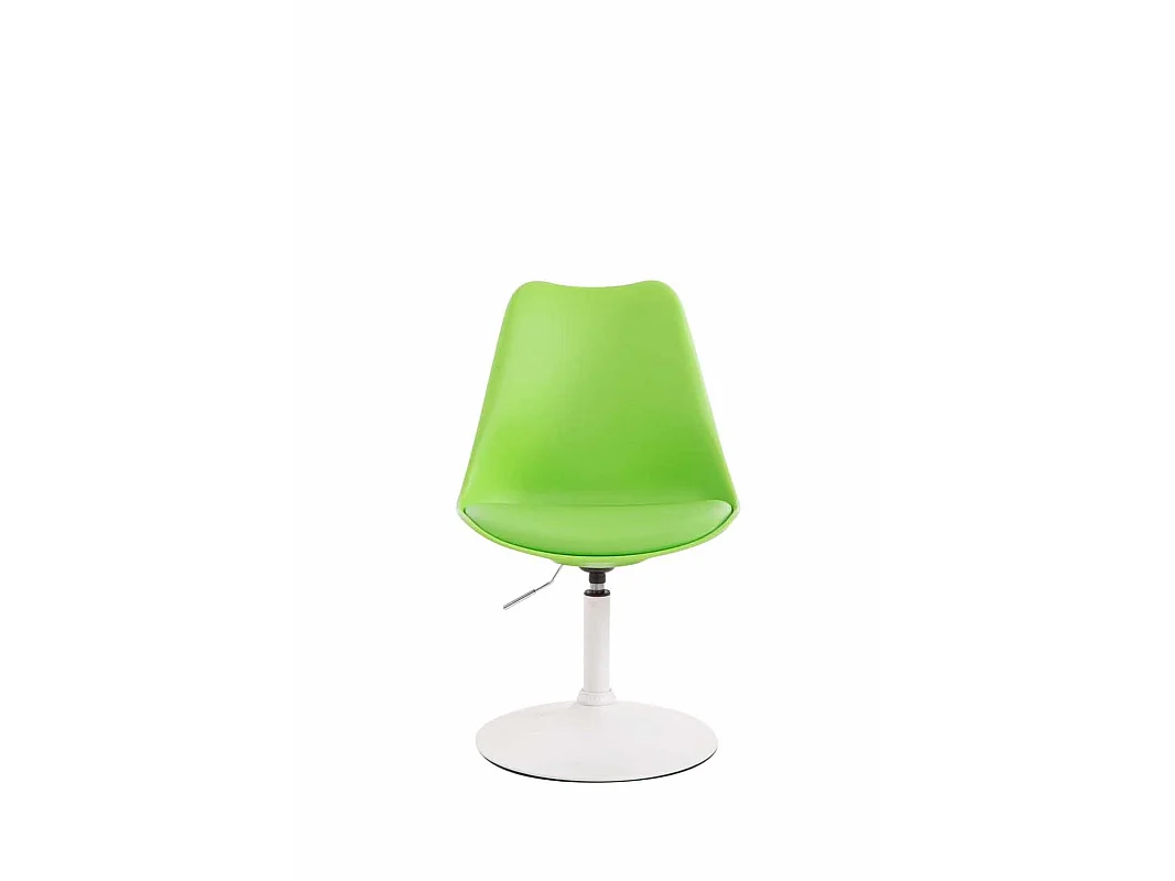 Lot de 4  chaise salle à manger - Plastique & Blanc - Vert - Maverick