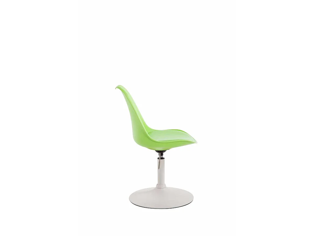 Lot de 4  chaise salle à manger - Plastique & Blanc - Vert - Maverick