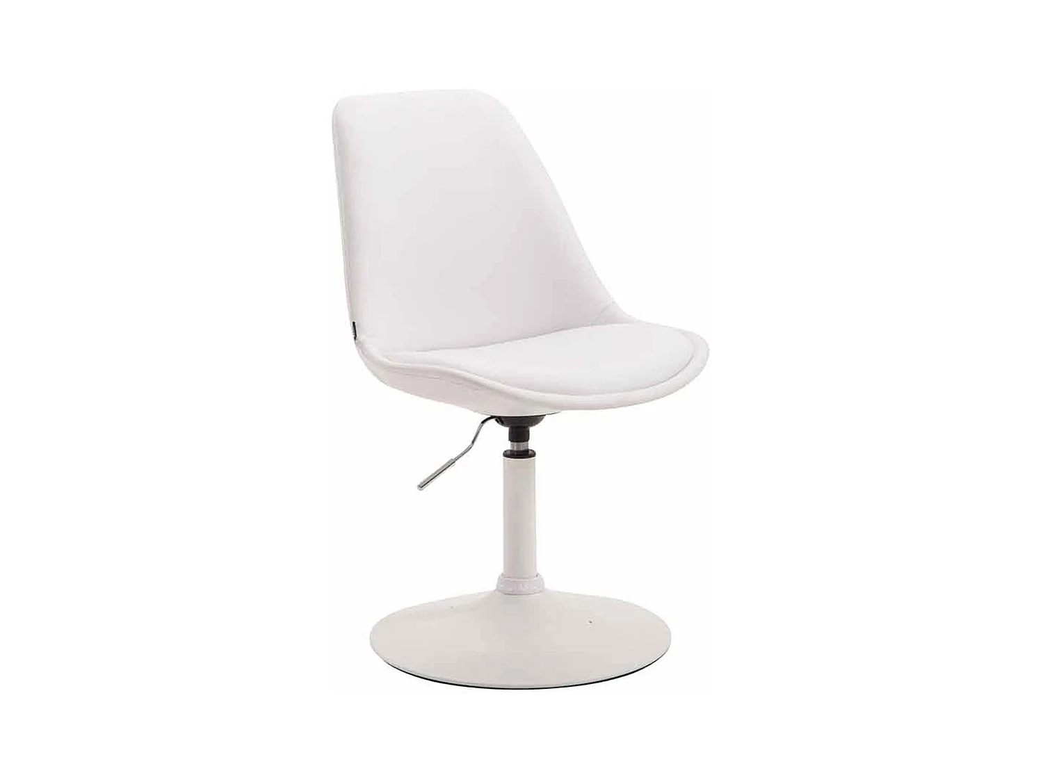 chaise salle à manger - Similicuir & Blanc - Blanc - Maverick
