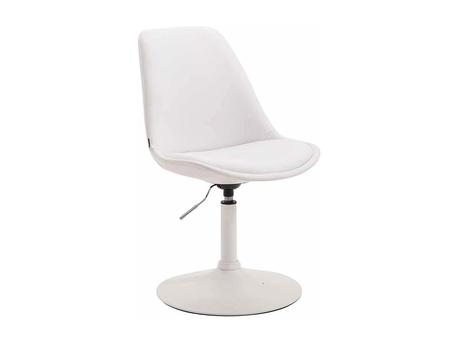 chaise salle à manger - Similicuir & Blanc - Blanc - Maverick