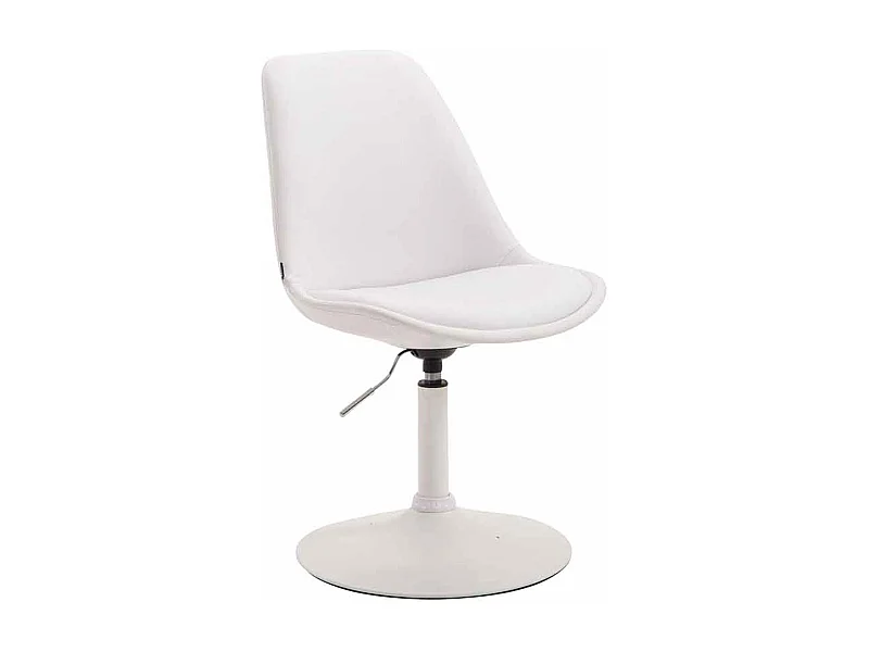 chaise salle à manger - Similicuir & Blanc - Blanc - Maverick