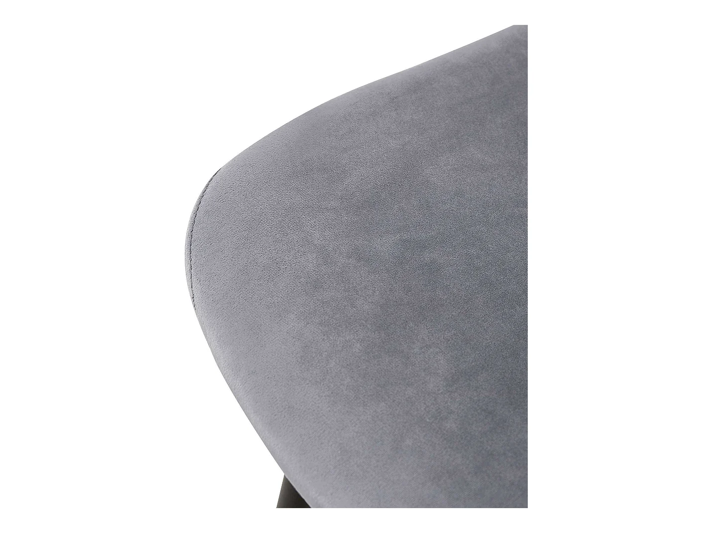 Set van 4  Eetkamerstoelen - Fluweel - grijs - Giverny