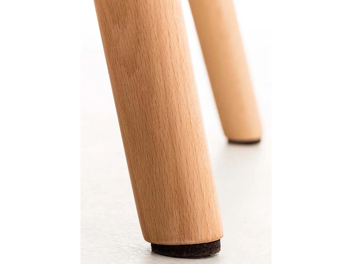 Lot de 4  chaise salle à manger - Similicuir - Blanc - Elda