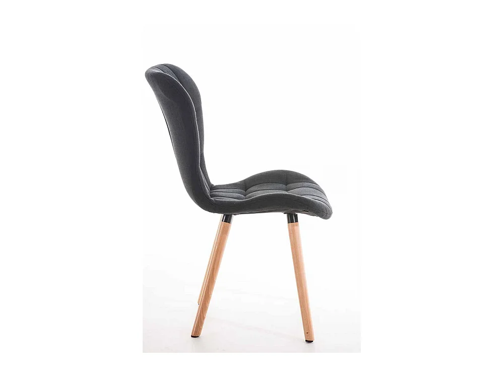 chaise salle à manger - Tissu & Nature - Noir - Elda