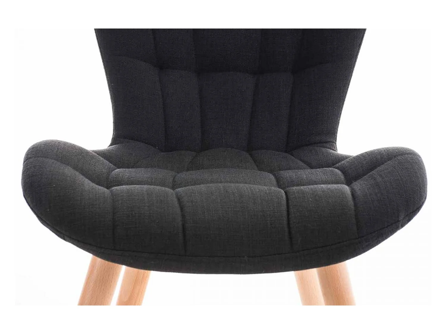 chaise salle à manger - Tissu & Nature - Noir - Elda