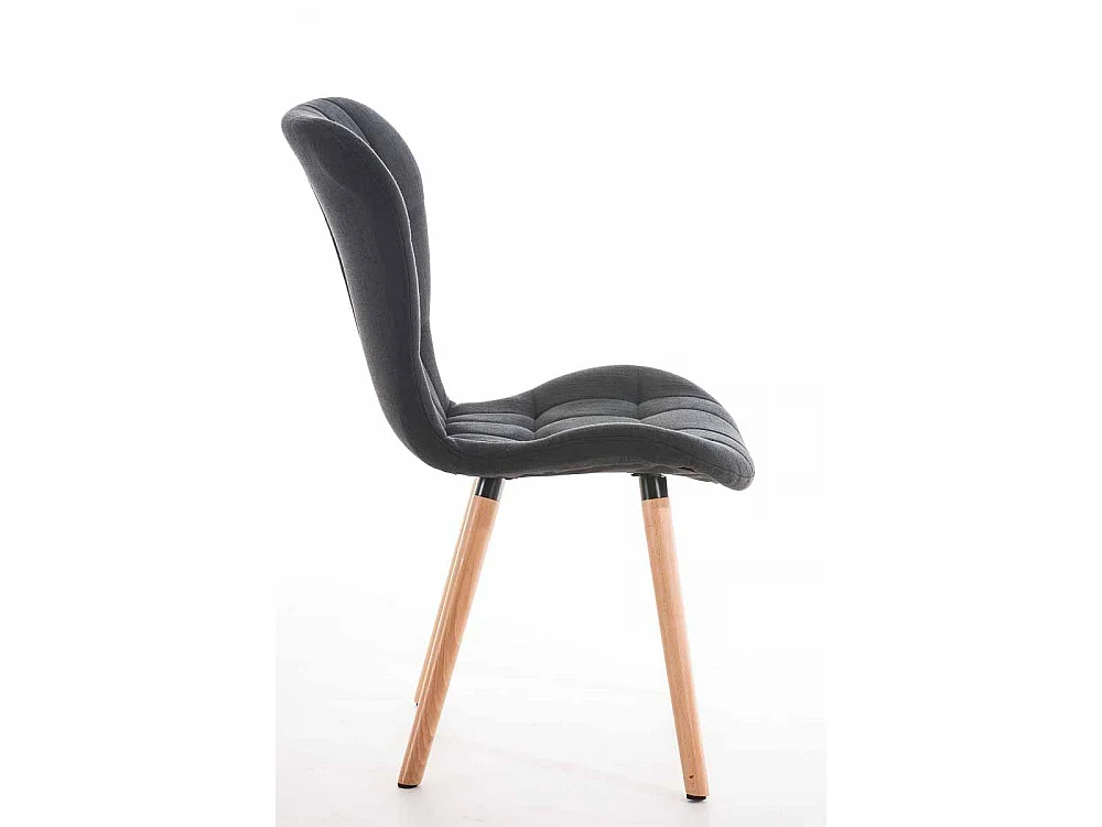 chaise salle à manger - Tissu & Nature - Noir - Elda