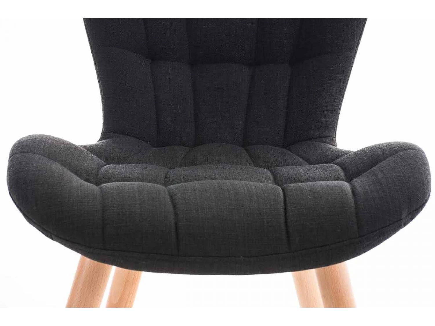 chaise salle à manger - Tissu & Nature - Noir - Elda