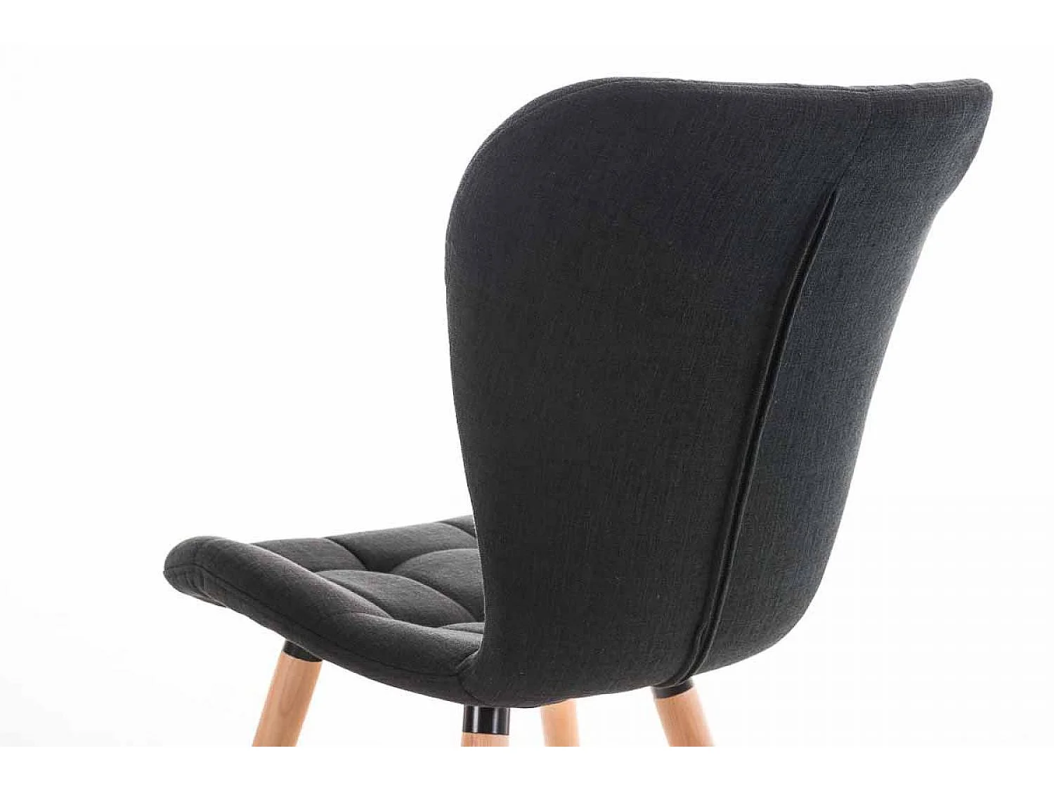 chaise salle à manger - Tissu & Nature - Noir - Elda