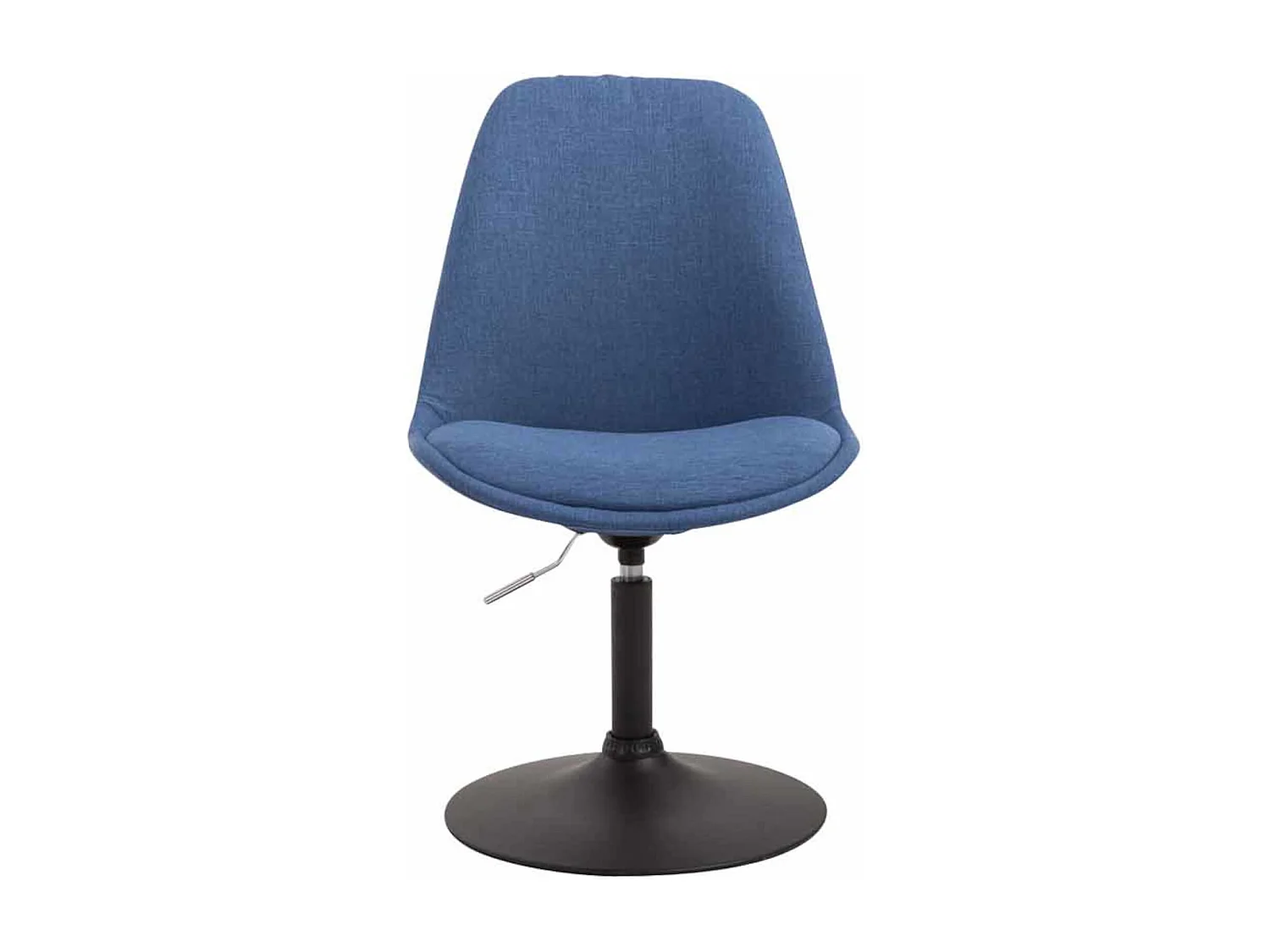 Lot de 4  chaise salle à manger - Tissu & Noir - Bleu - Maverick