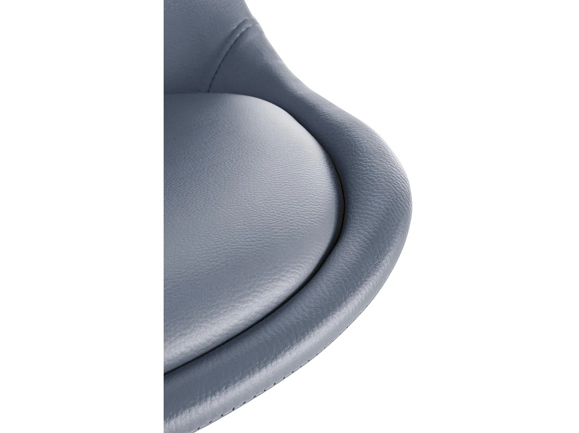 chaise salle à manger - Similicuir & Nature (carré) - Gris - Sofia