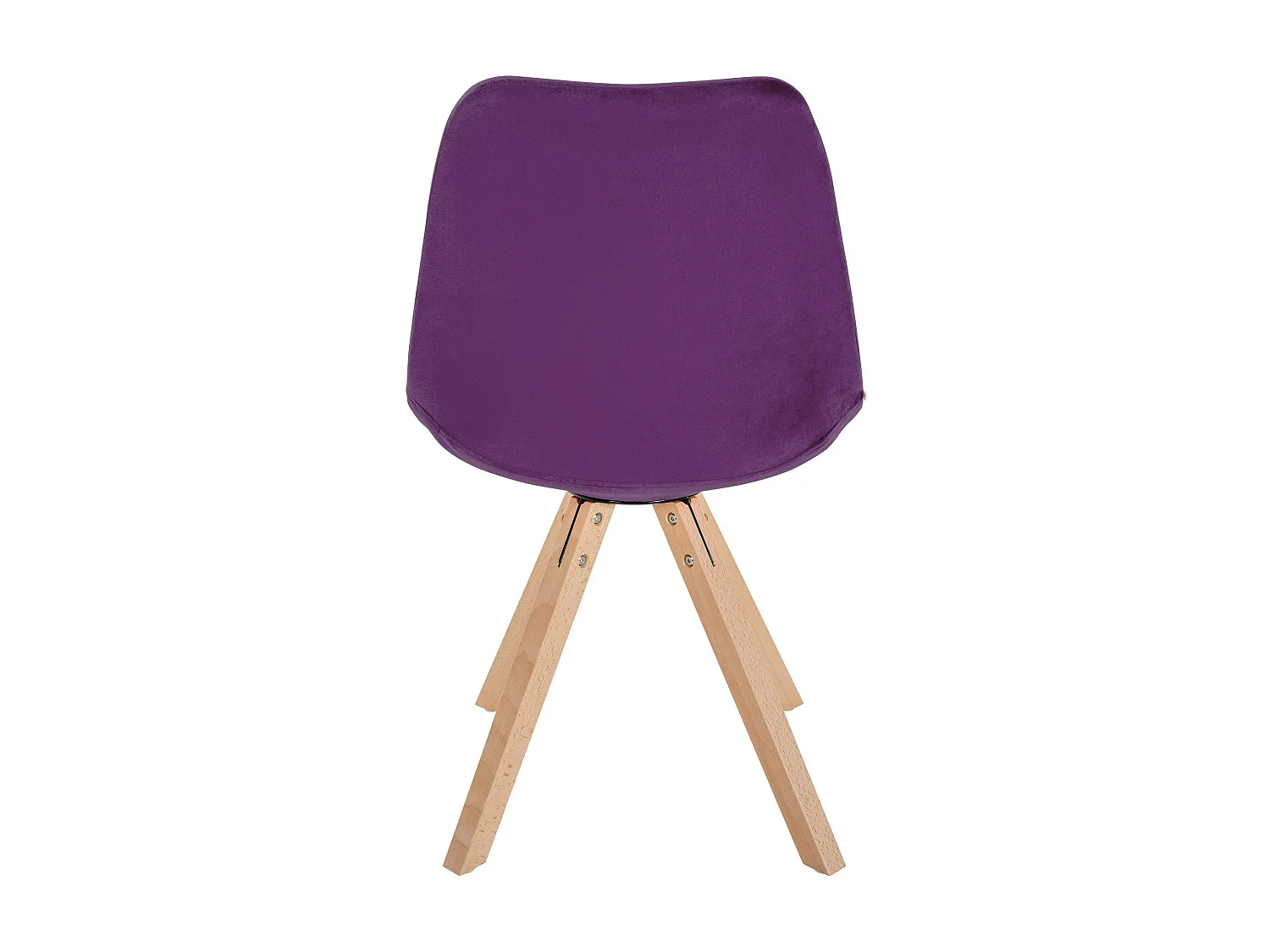 chaise salle à manger - Velours & Bois - Violet - Sofia