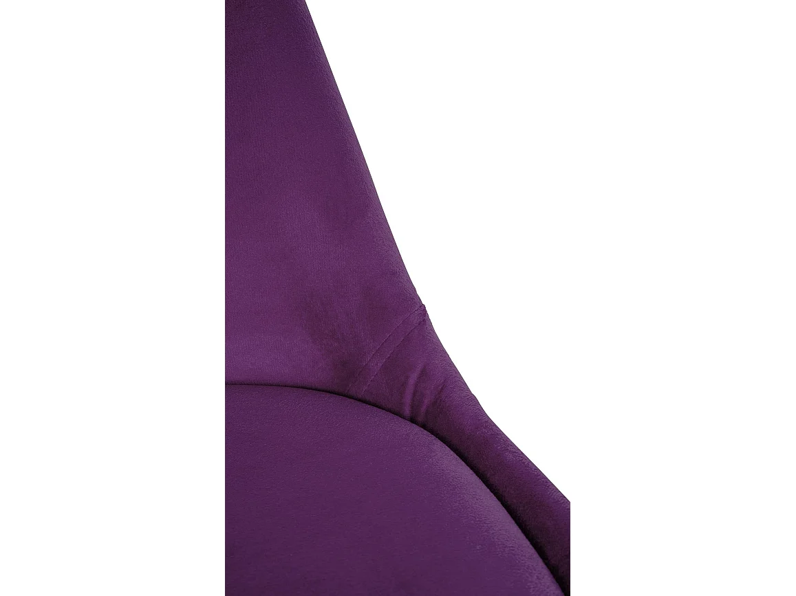 chaise salle à manger - Velours & Bois - Violet - Sofia