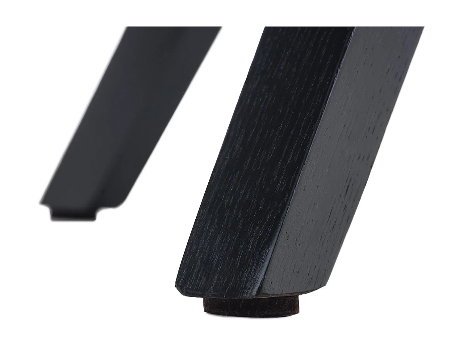 chaise salle à manger - Tissu & Noir - Bleu - Pegleg