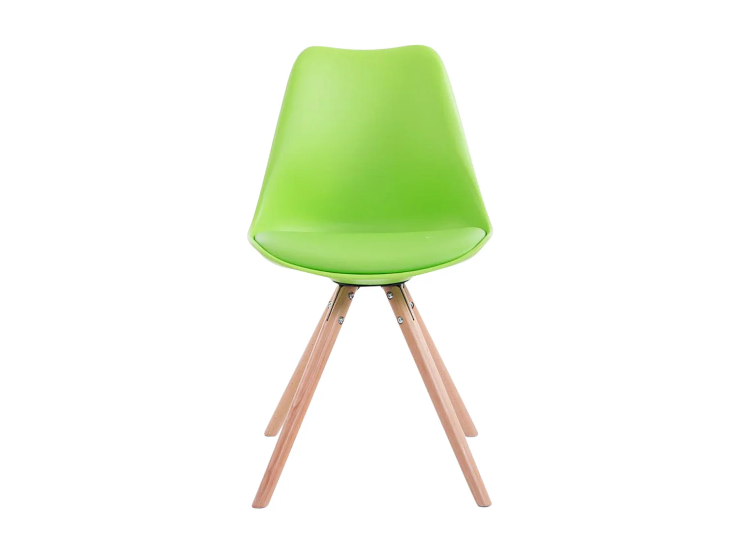 Lot de 4  chaise salle à manger - Similicuir & Nature - Vert - Toulouse