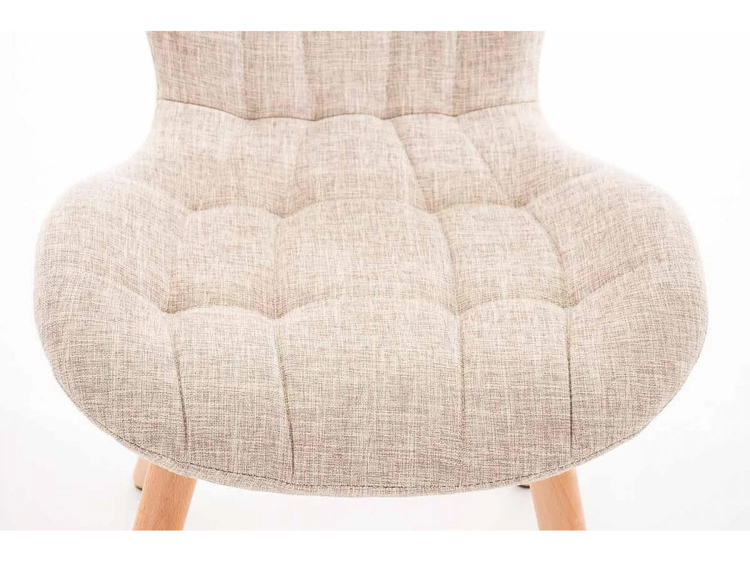 chaise salle à manger - Tissu & Nature - Crème - Elda