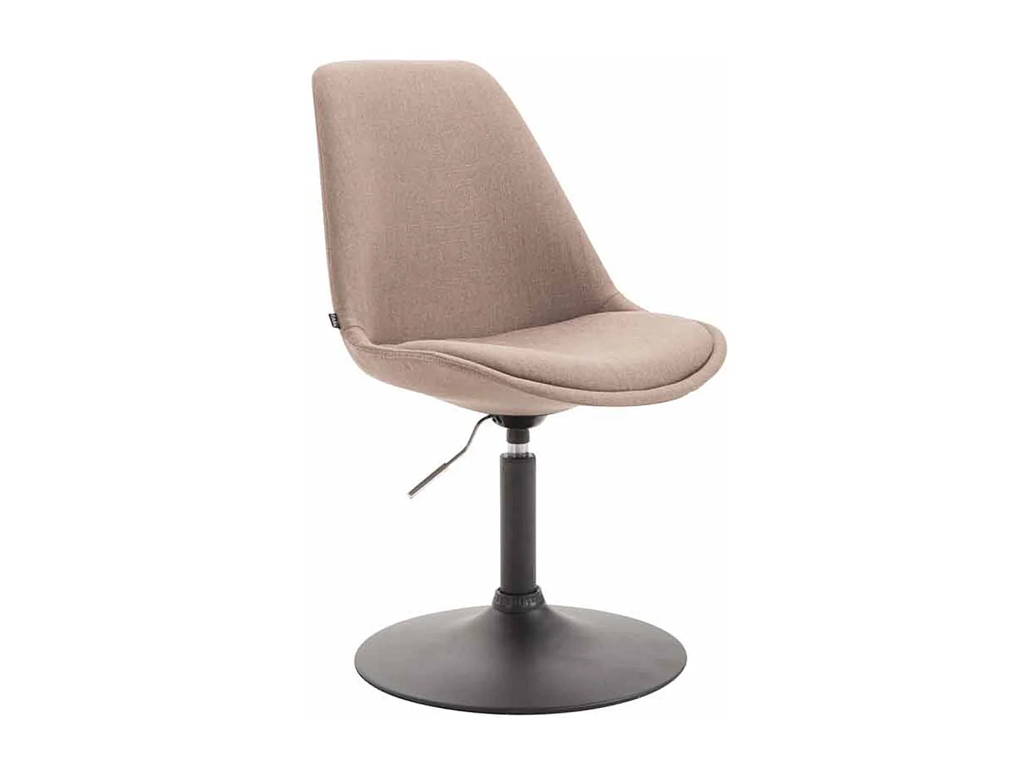 Lot de 4  chaise salle à manger - Tissu & Noir - Taupe - Maverick