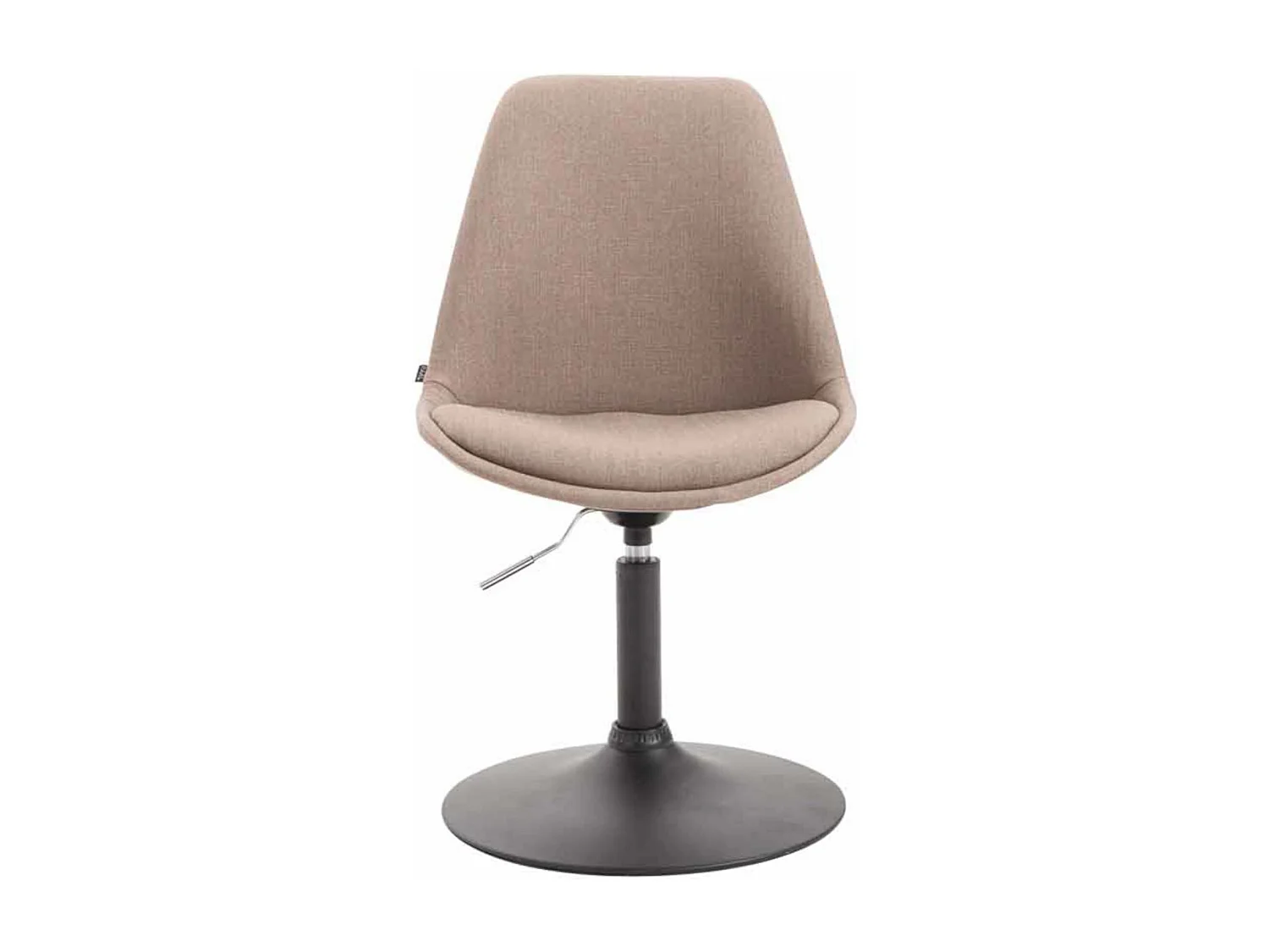 Lot de 4  chaise salle à manger - Tissu & Noir - Taupe - Maverick